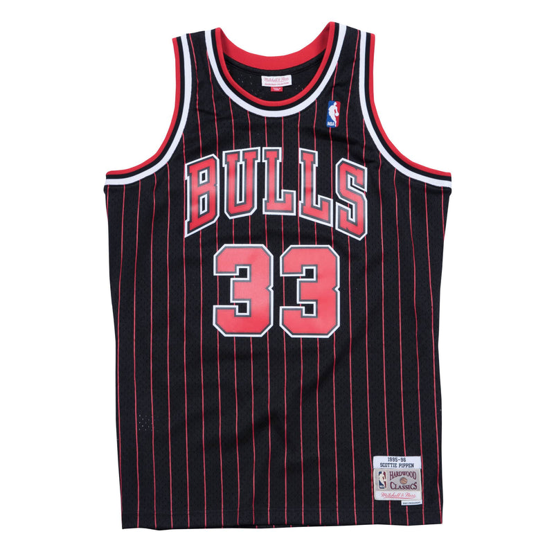 Mitchell & Ness Chicago Bulls '1995 Scottie Pippen' NBA Legacy Jersey (Black) SMJYGS18149-CBUBLCK95SPI - Fresh N Fitted Inc