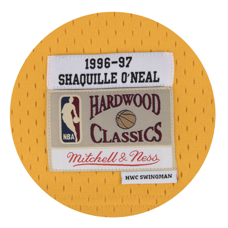 Mitchell & Ness Los Angeles Lakers '1996 Shaquille O'Neal' NBA Legacy Jersey (Light Gold) SMJYGS18177-LALLTGD96SON - Fresh N Fitted Inc