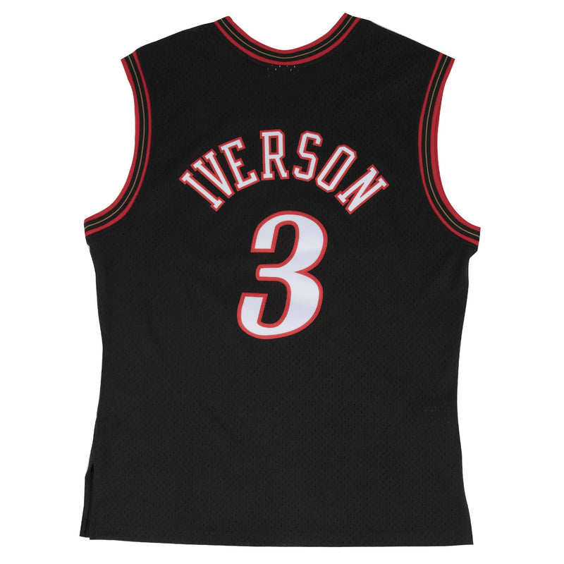 Mitchell & Ness Philadelphia 76ers '2000 Allen Iverson' NBA Legacy Jersey (Black) SMJYGS18201-P76BLCK00AIV - Fresh N Fitted Inc