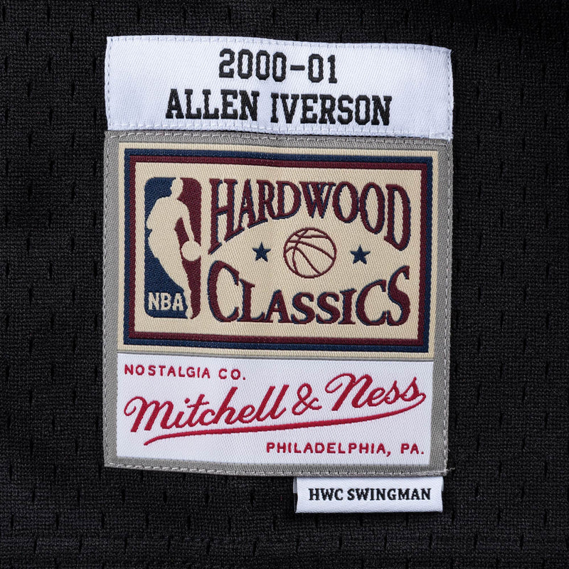 Mitchell & Ness Philadelphia 76ers '2000 Allen Iverson' NBA Legacy Jersey (Black) SMJYGS18201-P76BLCK00AIV - Fresh N Fitted Inc